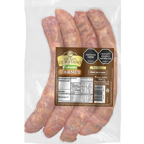 CHORIZO COLANTA 500G DE ANTAÑO