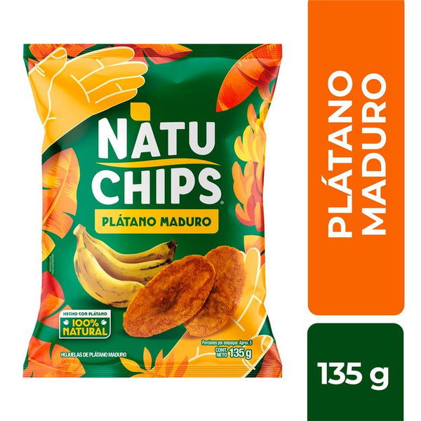 PLATANO NATUCHIPS 135G MADURO