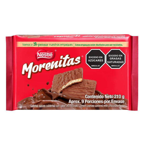 GALLETA MORENITAS 210G RECUBIERTA