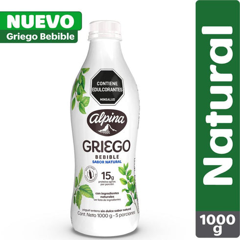 YOGURT GRIEGO ALPINA 1000G BEBIBLE NATUR