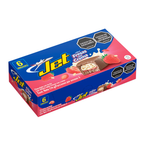 CHOC JET 174G 6U FRESAS CON CREMA