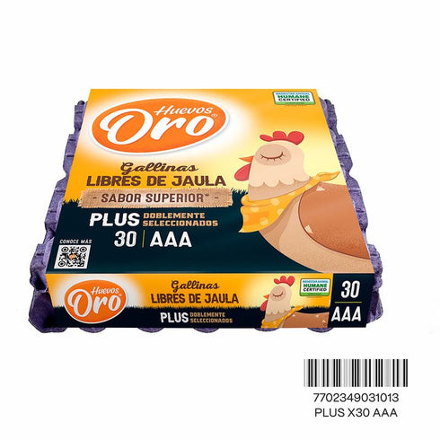 HUEVOS ORO AAA 30U PLUS