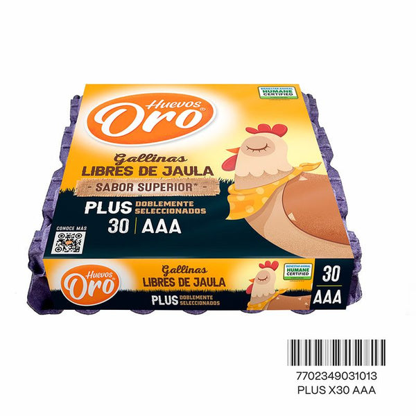 HUEVOS ORO AAA 30U PLUS