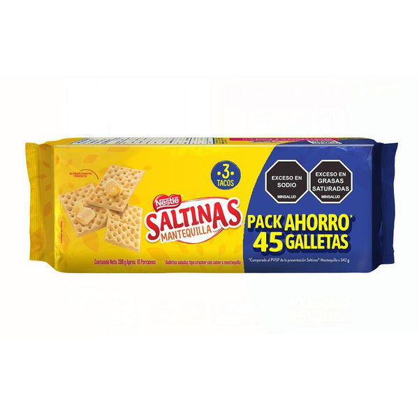 GALLETA SALTINAS 3U 288G MANTEQUILLA