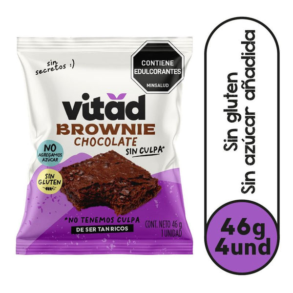 BROWNIE VITAD 4U 184G SIN AZUCAR