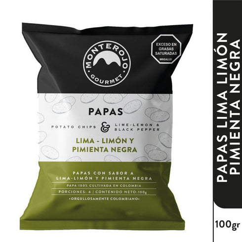 PAPAS MONTE ROJO 100G LIMON LIMON PIMIEN