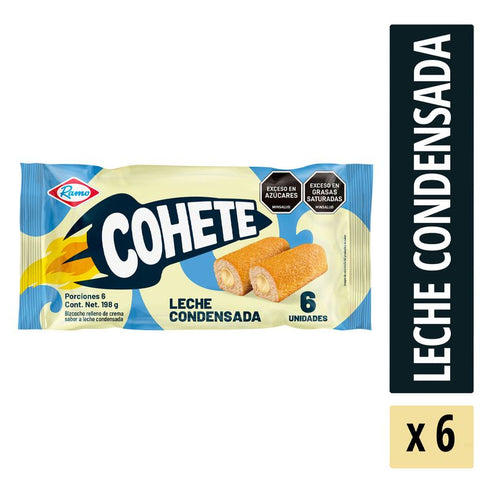 PONQUE COHETE RAMO 6U 198G LECHE CONDENS