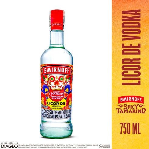 VODKA SMIRNOFF 750ML SPICY TAMARINDO
