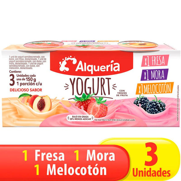 YOGURT ALQUERIA 3U 450G SURTIDO