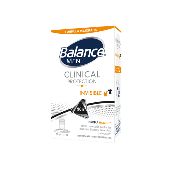 DESOD BALANCE MEN 50G CLIN INVISI CREM