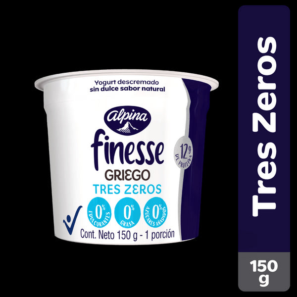 YOGURT GRIEGO ALPINA 150G TRESZEROS FINE