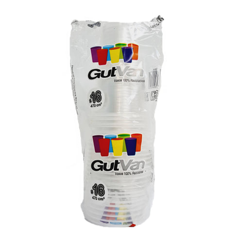 VASO GUTVAN 25U 16OZ TRASPARENTE
