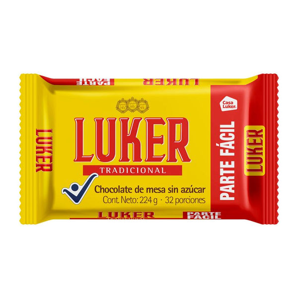 CHOCOLATE LUKER 224G AMARGO