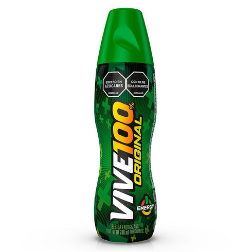 BEBIDA ENERGIZANTE VIVE100 240ML BOTELLA