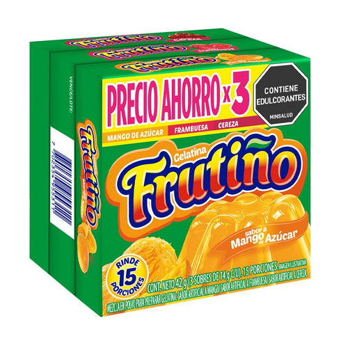 GELATINA FRUTINO 3U 105G MANGO-FRAMB-CER