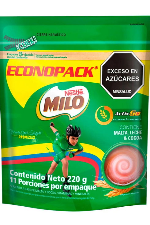 MILO ACTIV GO 220G EXTRA 22G DOY PACK