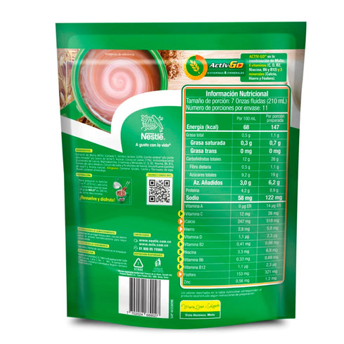 MILO ACTIV GO 220G EXTRA 22G DOY PACK