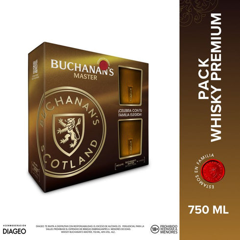 WHISKY BUCHA MASTER 750ML 12 ANOS + 2 VA