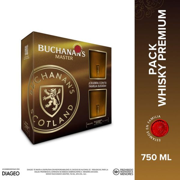 WHISKY BUCHA MASTER 750ML 12 ANOS + 2 VA