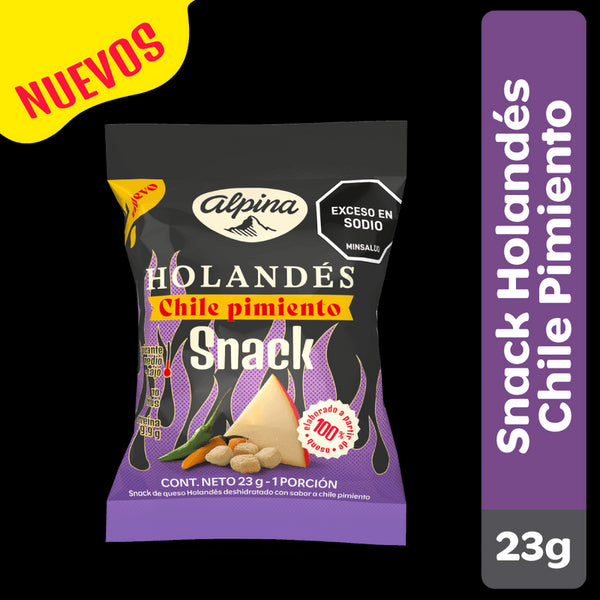 QUESO HOLANDES ALPINA 23G CHILE PIMIENTO