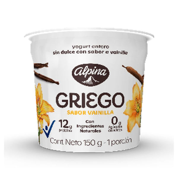 YOGURT GRIEGO ALPINA 150G VAINILLA