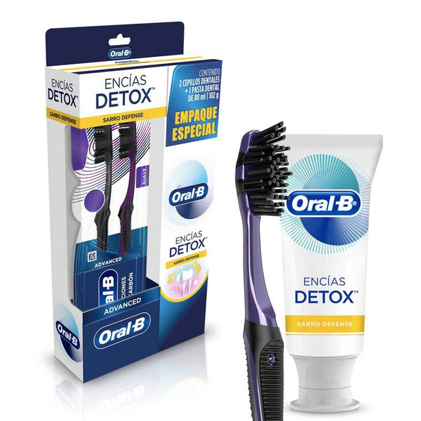 KIT ORAL B DETOX CREMA 75ML + CEPILLO