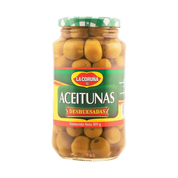 ACEITUNA CORUNA 500G DESHUESADAS