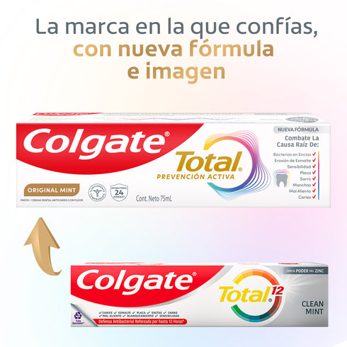 Crema Dental Colgate Total Original Mint Prevención Activa 150ml