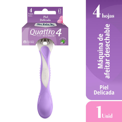 MAQUINA SCHICK QUATRO WOMEN 4 SENSIBLE