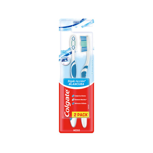 Cepillo de Dientes Colgate Triple Accion Medio x2und
