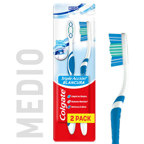 Cepillo de Dientes Colgate Triple Accion Medio x2und