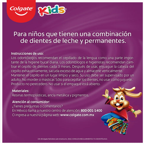 Cepillo de Dientes Niños Colgate Tandy Extra Suave x2und