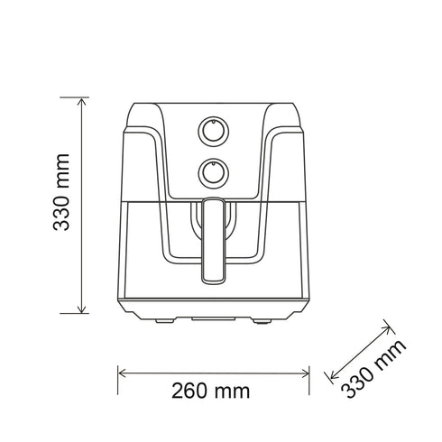 FREIDORA DE AIRE KALLEY 4.5L K-MAF45
