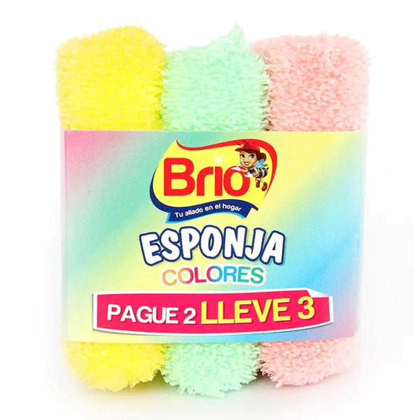 ESPONJA BRIO COLORES PAGUE 2 LLEVE 3