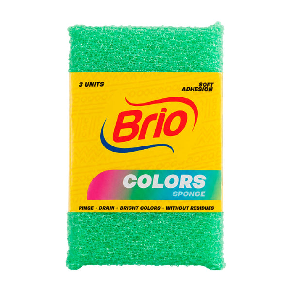 ESPONJA COLORES BRIO UND