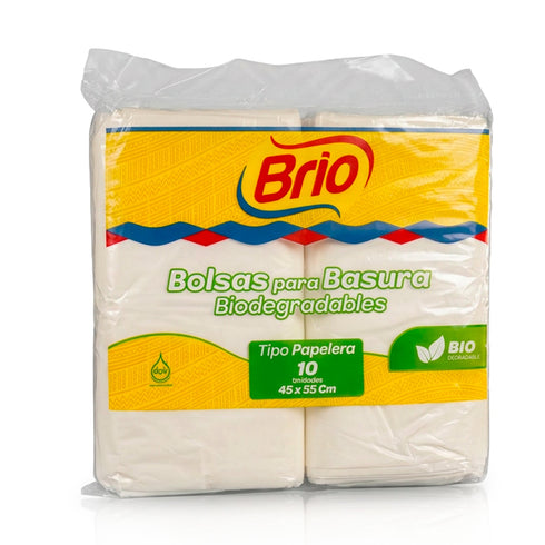 BOLSA BASURA BRIO 10U 45X55 PAPELERA