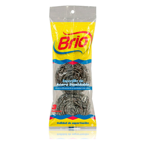 ESPONJA ACERO INOXIDAB BRIO PAG 2 LLEV 3