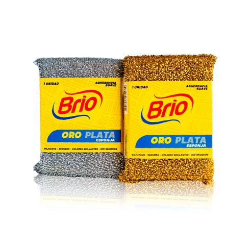 ESPONJA ORO PLATA BRIO UND