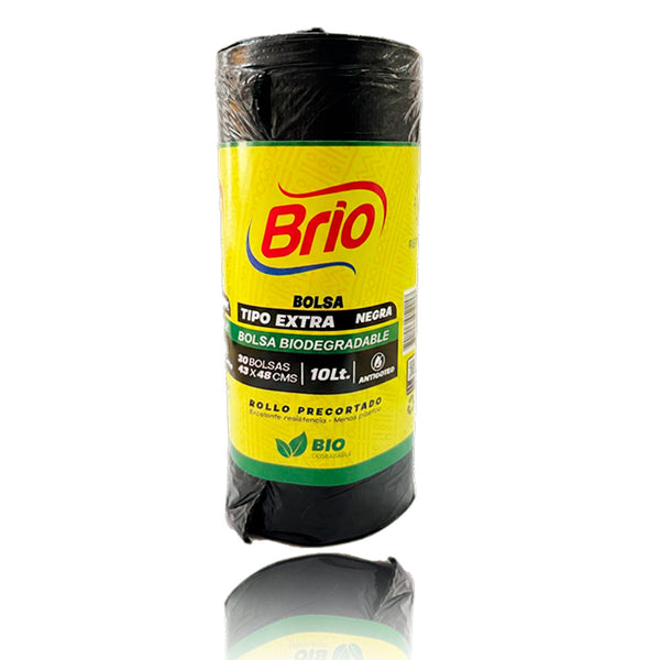 BOLSA BASURA BRIO 10U EXTRA NEGRA