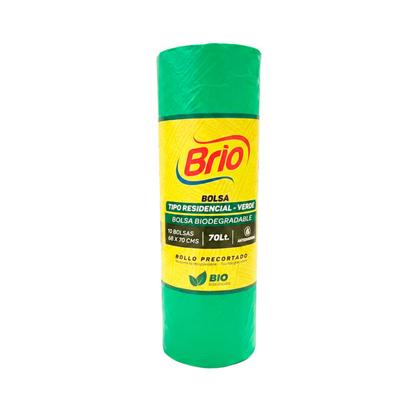 BOLSA BASURA BRIO 10U RESID VERDE