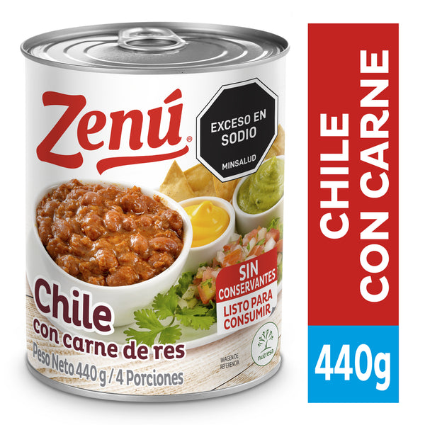 CHILI C/CARNE ZENU 440G