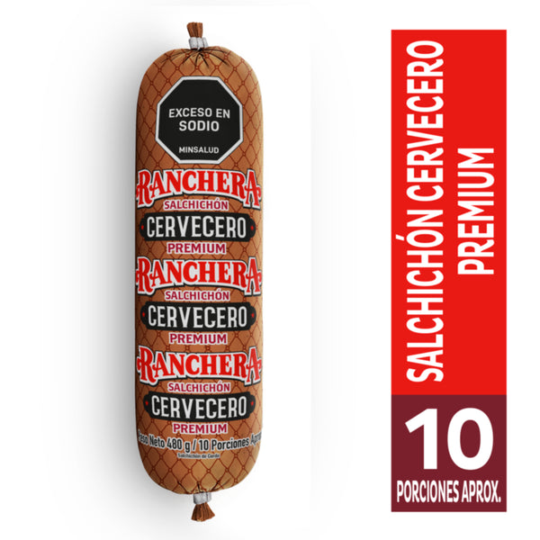 SALCHICHON CERVECERO RANCHERA 480G PREMIUM