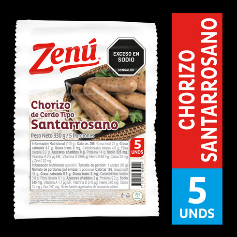 CHORIZO SANTARROSANO ZENU 330G