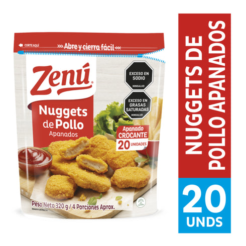 NUGGETS ZENU 320G POLLO