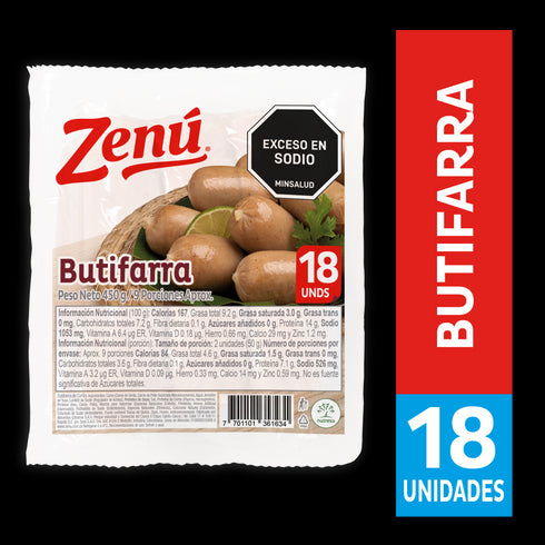 BUTIFARRA ZENÚ 18U 450G