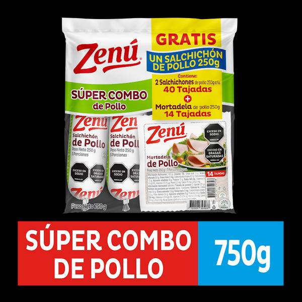 COMBO ZENU POLLO 2SCHON 250G + MORT 250G