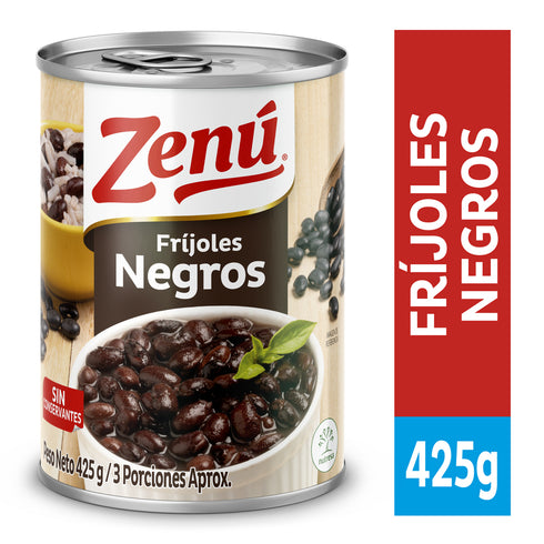 FRIJOLES NEGROS ZENU 425G