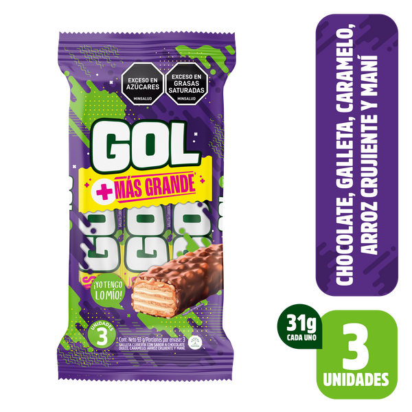 CHOCOLATE GOL 3U 93G