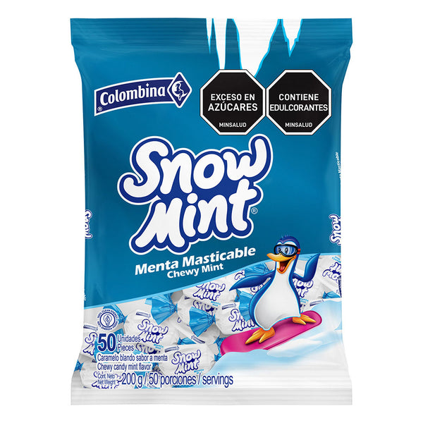 CONFITE COLOMBINA 200G 50U SNOW MINT