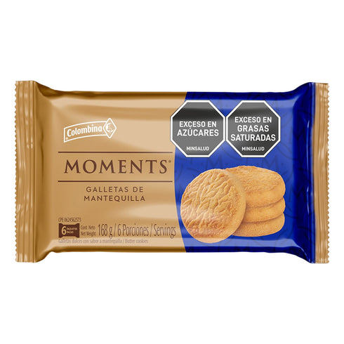 GALLETA MOMENTS 6U 168G MATEQUILLA COLOMBINA